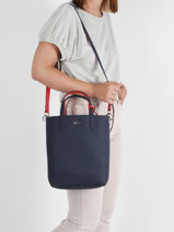 Sac Cabas A4 Reversible Anna Lacoste Bleu anna NF2991AA-vue-porte