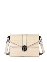 Cross Body Tas Croco Leder Milano Beige croco CR19062N
