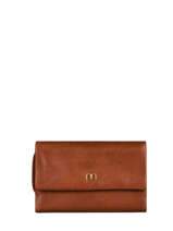 Portefeuille Mila Leder Nat et nin Bruin vintage MILA