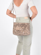 Sac Bandouli�re Felizia Cuir Pieces Vert felizia 17116819-vue-porte