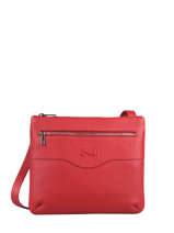 Sac Bandouli�re Polo Cuir Nathan baume Rouge n city 7