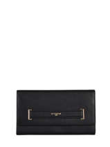 Grand Portefeuille  Rabat Judith Cuir Le tanneur Noir judith TJUD3301