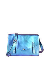 Sac Bandoulire L'indispensable Scarabee Cuir Paul marius Bleu scarabee INDISSCA