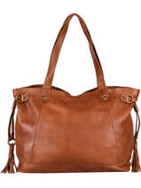 Sac Port paule Cow Cuir Basilic pepper Marron cow 155N