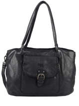Sac Port paule Utility Cuir Basilic pepper Noir utility BUTI01