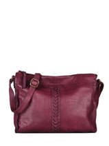 Sac Bandoulire Cow Cuir Basilic pepper Violet cow BCOW38