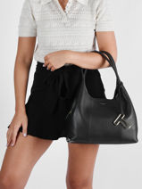 Sac Port paule Juliette Cuir Le tanneur Noir juliette TJET1060-vue-porte