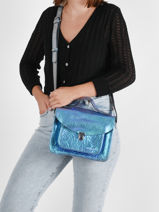 Sac Bandoulire Mademoiselle George Scarabee Cuir Paul marius Multicolore scarabee GEORGSCA-vue-porte