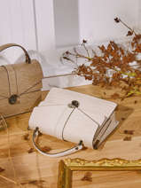 Sac Bandouliere Croco Cuir Milano Beige croco CR19061N