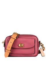 Sac Bandoulire Willow Color Block Cuir Coach Rose willow C0695
