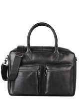 Porte Documents Vintage Worker Cuir Burkely Noir vintage 22