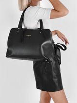 Handtas Foulonne Double Lancaster Zwart foulonne double 48-vue-porte