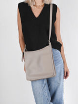 Longchamp Le foulonn Sac port travers Gris-vue-porte