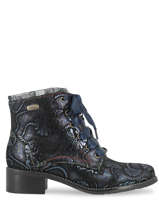 Enkellaarsjes Uit Leder Laura vita Blauw women EMCMAO05