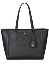 Sac Shopping Clare 33 Cuir Lauren ralph lauren Noir clare 31842430