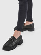 Mocassins libia domino uit leder-E-COW-vue-porte