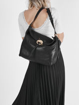 Sac Port paule Othilia Cuir Vanessa bruno Noir hobo 33V40811-vue-porte