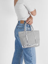 Handtas Le Cabas Pailletten Vanessa bruno Rood cabas 1V40435-vue-porte