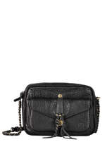 Sac Bandoulire Orelia Cuir Mila louise Noir vintage 3327E