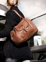 Sac Port paule Utility Cuir Basilic pepper Marron utility BUTI01