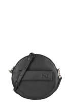 Sac Bandoulire Dorine Cuir Nathan baume Noir nathan 32PO