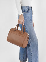 Sac Polochon Scarlett Cuir Nathan baume Marron riders 19-01-vue-porte