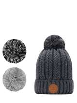 Muts Met Verwisselbare Pompon Cabaia Grijs hats MOSCOWMU