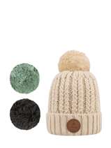 Muts Met Verwisselbare Pompon Cabaia Beige hats 43706PBG