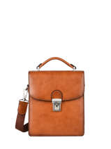 Pochette Homme Crosta 2 Compartiments Cuir Etrier Marron crosta EHER30