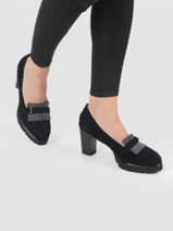Pumps met hak sude leder udil-MAM