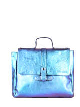 Sac Bandoulire Corneille Scarabee Cuir Paul marius Bleu scarabee CORNESCA