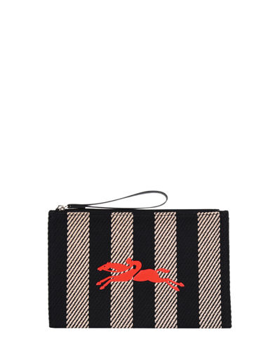 Longchamp Essential stripes Clutch Beige