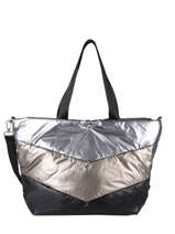 Sac Port paule Feather Polyester Miniprix Or feather BV21637