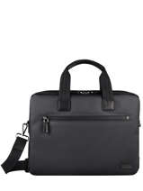 Documententas 1 Compartiment Met 15" Laptopvak Hexagona Zwart legend 586526