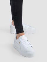 Sneakers Mayze Classic En Cuir Puma Blanc women 38420901-vue-porte