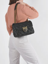 Sac Bandoulire Classic Love Bag Puff Weave Pinko love bag weave 1P22FZ-vue-porte