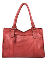 Sac Shopping  Cow Cuir Basilic pepper Rouge cow BCOW31