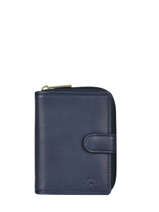 Portefeuille Cuir Katana Bleu marina 753052