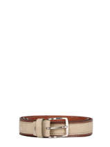 Verstelbare Herenriem Jean Petit prix cuir Grijs belt 3709-35