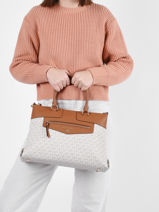 Handtas Warren Leder Michael kors Beige warren H1GWRS2B-vue-porte
