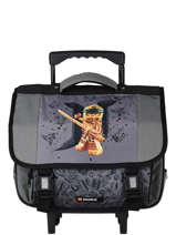 Cartable  Roulettes Lego Argent ninjago gold 2