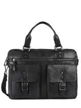 Porte Documents (main) Basilic pepper Noir traveler BTRA08