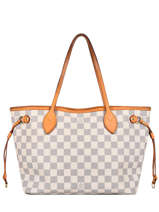 Sac Cabas D'occasion Louis Vuitton Neverfull Damier Azur Brand connection Bleu louis vuitton 548B