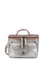 Sac Gavroche Redition Cuir Paul marius Gris argento GAVROARG