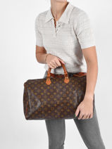 Preloved Louis Vuitton Handtas Speedy 40 Monogram Brand connection Bruin louis vuitton 279-vue-porte