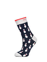 Paire De Chaussettes Cabaia Bleu socks GAR