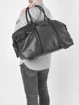 Sac De Voyage Cabine Joseph Cuir Arthur & aston Noir marco 18-vue-porte