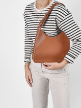 Longchamp Le foulonn Besace Marron-vue-porte