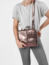 Cross Body Tas Vintage Leder Paul marius Bruin vintage CORNEILL-vue-porte