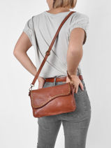 Sac Bandouliere Dewashed Cior Milano Marron dewashed DE21101-vue-porte